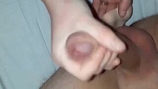 Chubby Friend Sticks Dildo in My Rear-End and Helps Me Wank