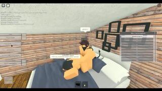 Thot Gets a Rod Shoved down her Anus | Roblox Sex