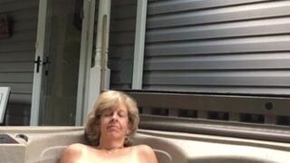 Trixie's selfie fine tub erotic posing