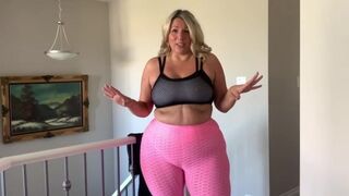 Plus size model Tania T.-Bliss Body try on