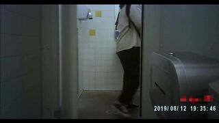 some different women use public toilet, spycam from butt!