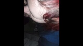 Slutty Cheating Red Head Lady let BBC Jizz all over her of Wide Behind