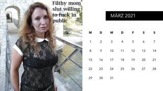 ZelihaWhore 2021 Calendar Charming MILF Homemade Lady Ex-Wife