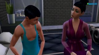 The Old Stepsister Decided to take Care of her Younger Stepbrother. (Sims four Version)