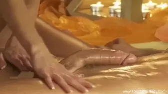 Gorgeous Blonde Babe Stroking Wang Massage Experience