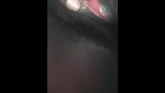 CLOSE UP. Playing with my clit till I get wet