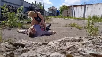 Web-cam filmed a lovers fucking on the street