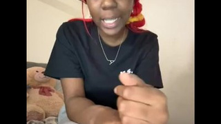 “who wants to blow/eat AlliyahAlecia ugly, nasty, messy, african cunt” says a dumb b** - reaction