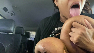 Batin’ at the carwash: Nipple swallowing edition