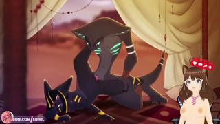 Egyptian Gods deliberately fuck until He climax inside her pregnant (Furry animation) - Jazziuu