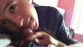 Latino Daddy Gives Man Delicious Sperm to start his Morning