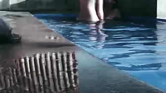 Horny milf outdoors fucked underwater and again in the house