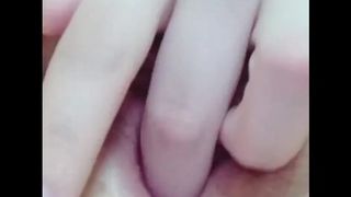 Asian Teen Pussy Close-up Masturbation with Creampie