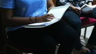 Thick Sexy Indian with Leggings Leg Shaking
