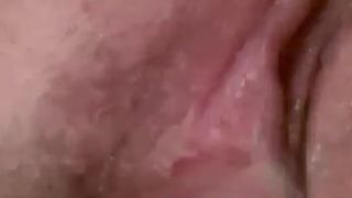 Gilf rubs her wet cunt and cums