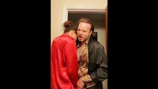 Satin Fetish King gets Suck and Fuck