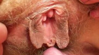Hairy mom gets toyed by kinky blonde mom