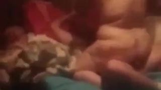 Irish Chav gets fucked by 2 cocks