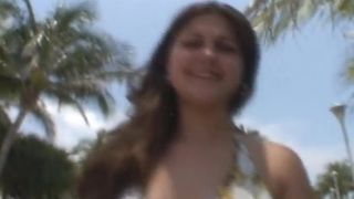 Cute Brunette Sucks Cock For Fame And For Fun Of Body