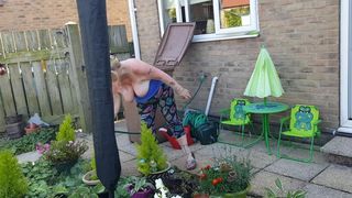 BC&FB Buttercup Topless Gardening D Watering the Plants