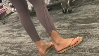 MILF Feet Shopping for Flip Flops