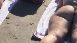Part one to the big booty on the beach