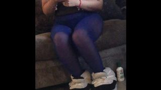 Sisters-in-law Teasing again in see thru Tights with Wife’ s Permission