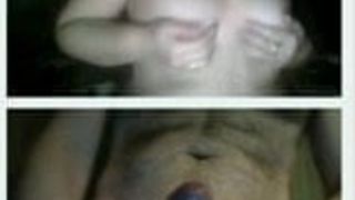 Videochat 6 Mom masturbates with my dick