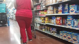 Black Sexy Oldhead Big booty in red