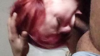 Stephanie west gets dick slapped and chokes on my dick while