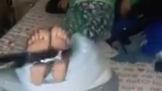 Arabian Falaka Hijab Feet Soles fetish slut beurette Milf