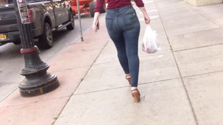 Mature Tight Jeans Booty