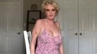 crazy milf pops the tits out