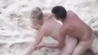 Husband Records his Wife Gets Anal Fucked by Tourist on the Beach