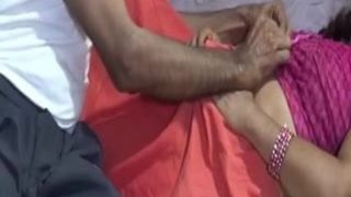 Horny desi bhabhi boob pressing pussy fingering and hard fuc