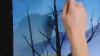 Bob Ross Cums out Colors Cum with his Brush Dick