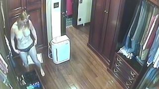Hidden camera. Spying on a young girl and her mom 1
