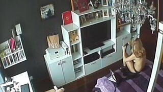Hidden camera. spying on a young girl and her mom 3