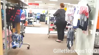 RE-EDITED Candid huge round ass on this older woman gosh