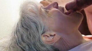Gray Haired Mature Blow Job