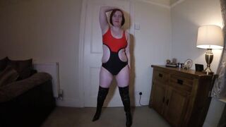 Whore In A Swimsuit And Boots