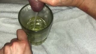 Pissing Hubby Filling up Puss Wife Wanked Big Dripping Wet Huge Cock