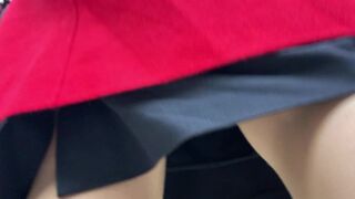 Upskirt old milf mature