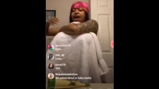 Creamy Exotica Butt Ass Naked taking a Shower on Instagram Live
