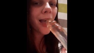 Girl Likes to Blow her Toy